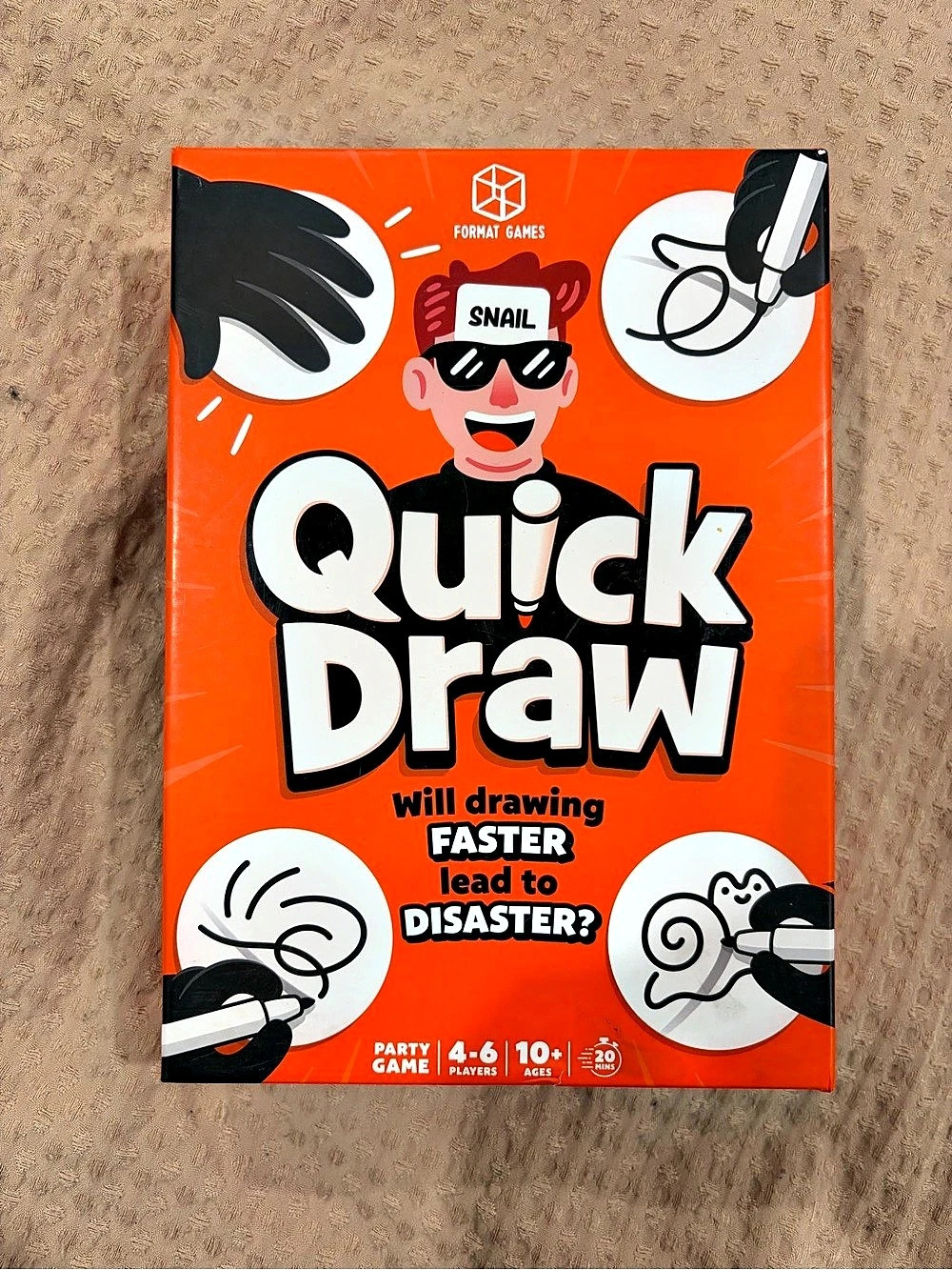 Format Games Quick Draw Party Board Game Like New